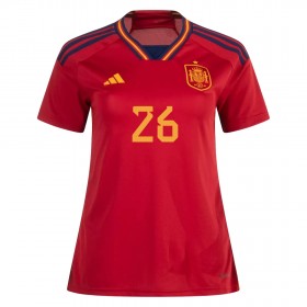 Spanien PEDRI 26 Kvinde Hjemme VM 2022 - Fodboldtrøjer (S/S)